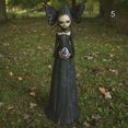 thumbnail image 5 of Resin Witch Statue Ornament Unique Design Durable Halloween Props Decoration For Home1 Pieceblack, 5 of 5