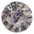 thumbnail image 5 of Grapes Leaves Wall Clock 10 inch Non-Ticking Easy to Read Decorative Clocks for Home Bedroom Living Room, 5 of 8