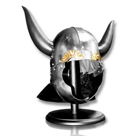 Conan Viking Helmet 18 Gauge Steel Medieval Costume Stage Prop w/ Liner