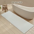thumbnail image 2 of SIXHOME Bathroom Rugs Waffle Bathroom Runner 2' x 6' Super Soft Absorbent Non Slip Bath Mat Beside Tub Rubber Backed Machine Washable Bathroom Rugs with Tassels Boho Bathroom Decor White, 2 of 7