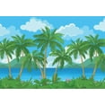 thumbnail image 2 of wall26 - Large Wall Mural - Image of Tropical Scenery with Palm Trees | Self-Adhesive Vinyl Wallpaper/Removable Modern Decorating Wall Art - 66" x 96", 2 of 6