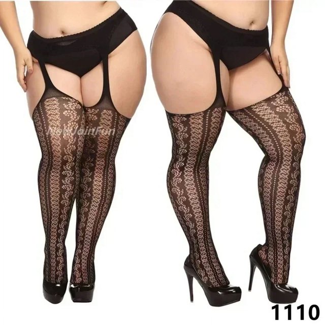 Porte-jarretelles en Résille Bas Collants Cuisse Haute Été Aguichant Chaud 1110 Taille Unique