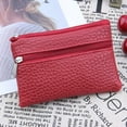 thumbnail image 3 of FAMTKT Women Men Leather Wallet Multi Functional Zipper Leather Coin Purse Card Wallet, Men's Short Purse, 3 of 7