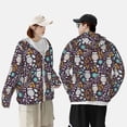 thumbnail image 6 of Gaeub Forest Cute Owl Men's and Women's UPF 50+ Long-Sleeved Sun Protection Clothing, Fishing Shirt Long Sleeve Zip - 3X-Large, 6 of 9