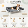 thumbnail image 5 of DOMIPET Elevated Dog Bed for Large Dogs, Portable Cooling Raised Dog Cot with Bolsters, Indoor Outdoor Dog Sofa Bed, Breathable Pet Bed, Gray, 5 of 9