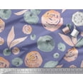 thumbnail image 3 of Soimoi polyester Crepe Fabric Flower & Leaves Watercolor Printed Fabric 1 Yard 42 Inch Wide, 3 of 3