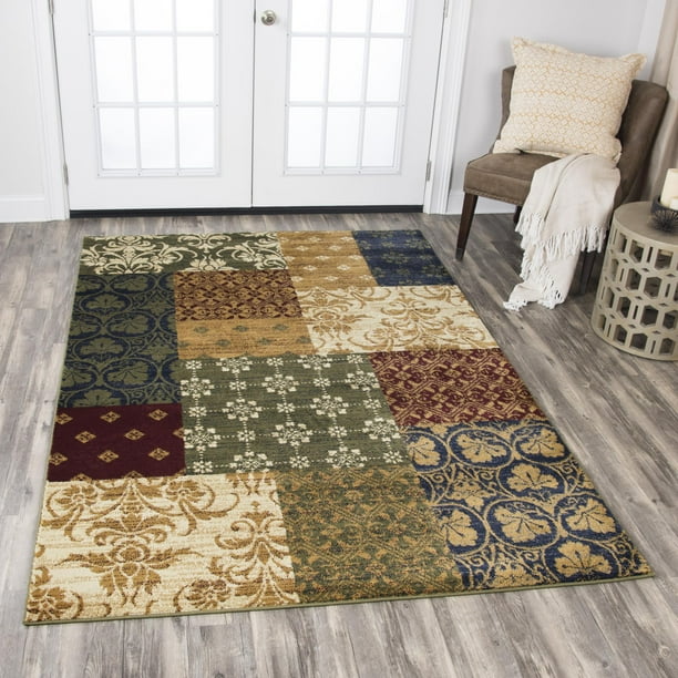 Rizzy Home XE7046 Gold 8' x 10' PowerLoomed Area Rug