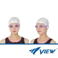 thumbnail image 2 of VIEW V-830ASA Kokochi SWIPE Anti-Fog Fitness Comfort Swim Goggles, Lavender/Dark Pink Mirrored Lens, 2 of 6