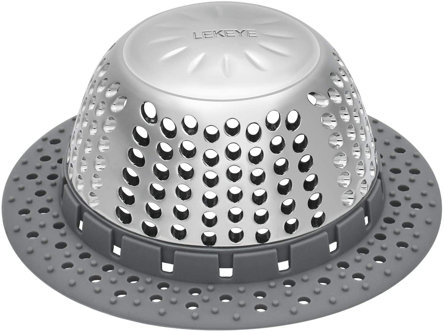 LEKEYE Drain Hair Catcher/Bathtub Drain Cover/Drain Protector for Pop-Up & Regular Drains(Patented Product)