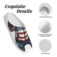 thumbnail image 5 of Goofa Patriotic Boxing Bear Art Print Womens Mens Cotton Lightweight House Slippers , Washable Home Slippers,Indoor Comfy Bedroom Cozy Slippers-40/41, 5 of 7