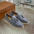 thumbnail image 5 of Willtoo Women's Suede Loafers with Tassels – Slip-On Dress Shoes for Casual– Fashionable & Comfortable Dark Gray, 5 of 5