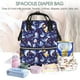 thumbnail image 5 of Easygdp Cute Shark para Bolsa de Bebé de Gran Capacidad con Múltiples Bolsillos, Bolsa de Pañales para Padres, Bolsa de Viaje Organizada y Elegante, 5 of 6