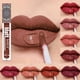 thumbnail image 4 of Brillo de labios mate Nude para mujer, pigmento marrón desnudo, rojo oscuro, lápiz labial líquido de terciopelo de larga duración, taza antiadherente, esmalte de labios de maquillaje, 4 of 7