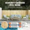 thumbnail image 5 of VEVOR Natural Rolled Bamboo Fence Bamboo Panel 4 ft H x 6 ft L x 0.75 in D., 5 of 7