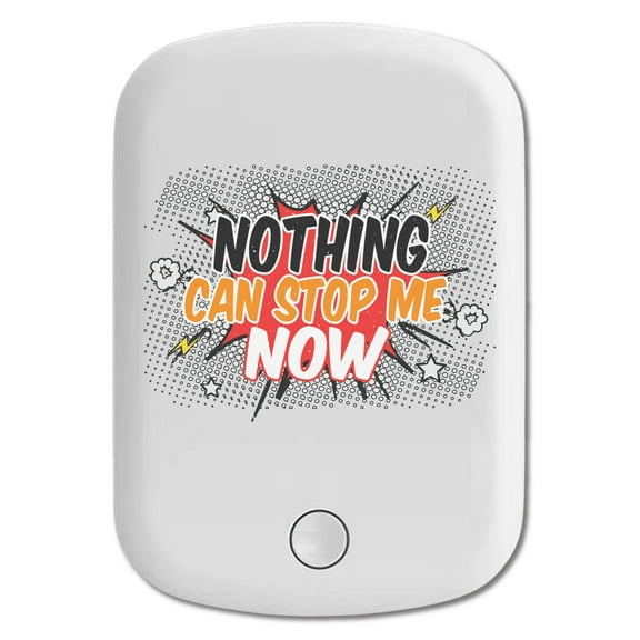 DistinctInk Magnetic Battery Pack, 5000 mAh Wireless Portable Charger with USB-C Cable, Compatible with MagSafe iPhone 14 / 13 / 12 Series - Nothing Can Can Stop Me Now