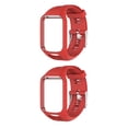thumbnail image 1 of Maytalsory Silicone Wristband Strap For 2 3 Runner 2 3 Spark 3 GPS Watch red 2Set, 1 of 6