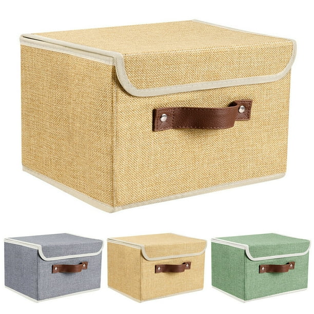 2/4/6/Pcs Collapsible Fabric Cube Storage Bins Small Large Home