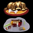 thumbnail image 3 of yuksok 20" by 14" Decorative Dog Latch Hook s Embroidery DIY Cushion Carpet Rug, 3 of 9