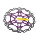 thumbnail image 5 of Soidarity Rotor de freno de disco de bicicleta, pastilla de freno de acero inoxidable con 6 pernos, disco de freno de bicicleta de carretera de montaña, Ciclismo Violeta 160MM Soidarity OD001615-05B, 5 of 6