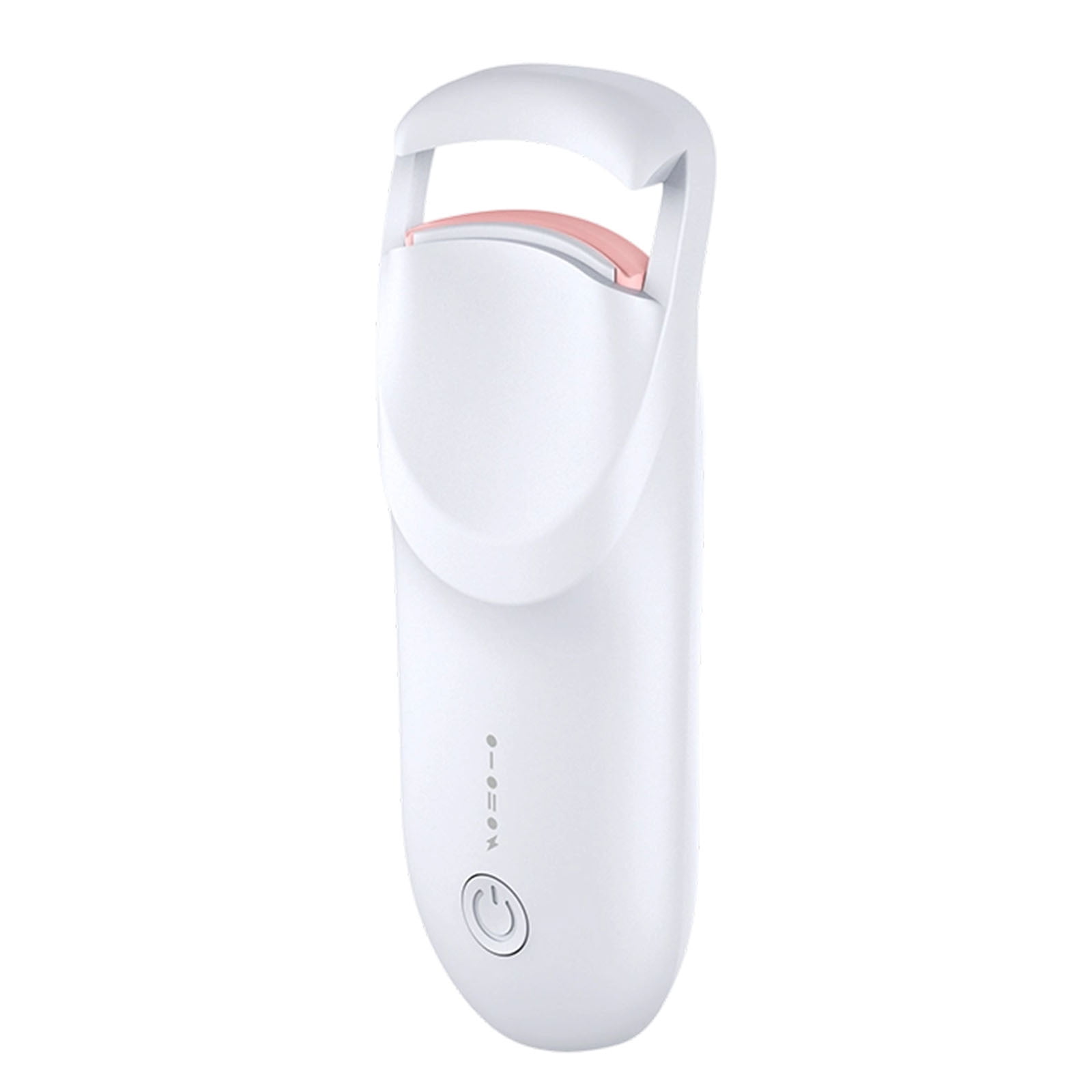 Heated Eyelash Curler, Rechargeable Lash Curler with Adjustable Temperature, Travel Eyelash Curlers with Heat Sensitive Silicone Pad, 24H Lift for Long-Lasting Natural Effortless Curls (White)