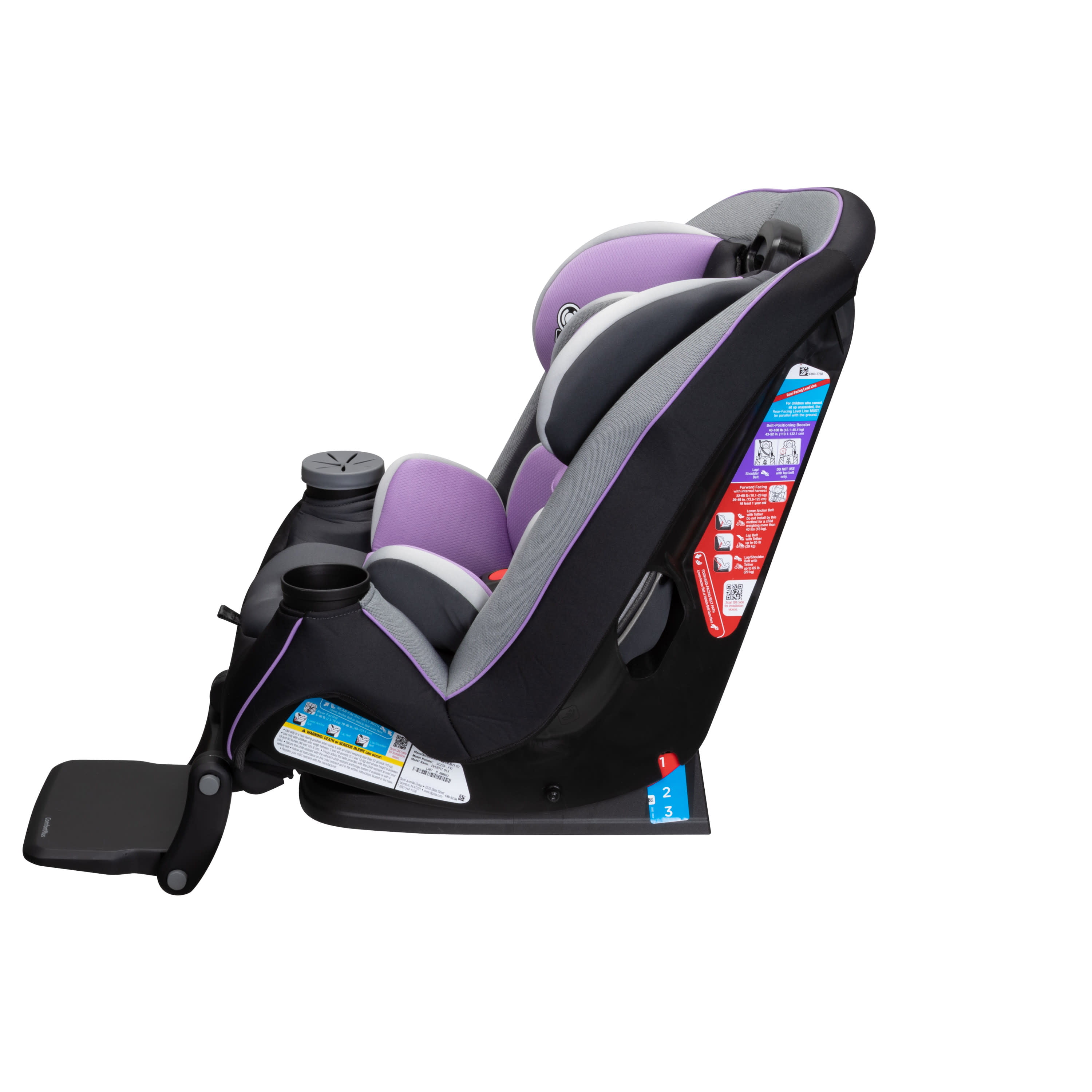 Safety 1ˢᵗ Grow and Go Extend 'n Ride Convertible Car Seat, Periwinkle -  Walmart.com