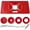 red, variant on Router Table Insert Plate Table Aluminium Insert Plate Router Trimmer Woodworking Wood Router Table Insert Plate Tool Routers Bench Trimming (Red)