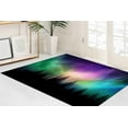 thumbnail image 2 of Outdoor Rugs, Nursery Rug, View Rugs, Canadian Forest Rug, Large Rug, Aurora Borealis Landscape Rugs, Cosmos Rug, Colorful Sky Rugs, 2.6'x9.2' - 80x280 cm, 2 of 8