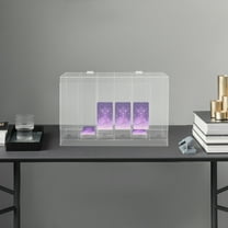 6 Slots Rectangular Clear Booster Pack Dispenser Acrylic Card Storage Display Stand for Retail Shops Game Rooms