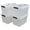 25 Quart, variant on 25 Quart Clear Latching Tote, Plastic Storage Bin with Black Handle, Pack of 4