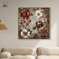thumbnail image 3 of Dusk Dahlias Canvas Romantic Floral Art by Art Remedy, Gold Frame, 40 x 40, 3 of 7