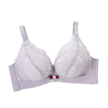 Lace Bra for Womens Wireless Comfort Brassiere Sexy Bras Light Padded Lingerie Full Coverage Everyday Bras