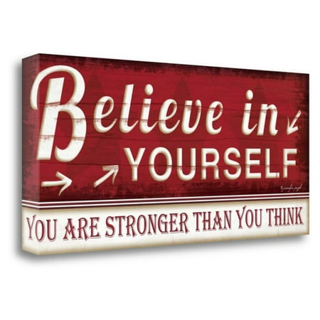 Tangletown Fine Art Believe In Yourself Canvas Ready To Hang Giclee Print Wall Art By Jennifer (Best Place To Hang Yourself)