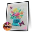 thumbnail image 1 of 5D DIY flores parte especial taladro diamante pintura Kit ilustraciones artesanía (X022) Likrtyny Oficina Multiescena Multifunción, 1 of 9