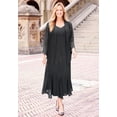 thumbnail image 3 of Catherines Women's Plus Size Masquerade Beaded Dress Set with Jacket (Petite Available), 3 of 6