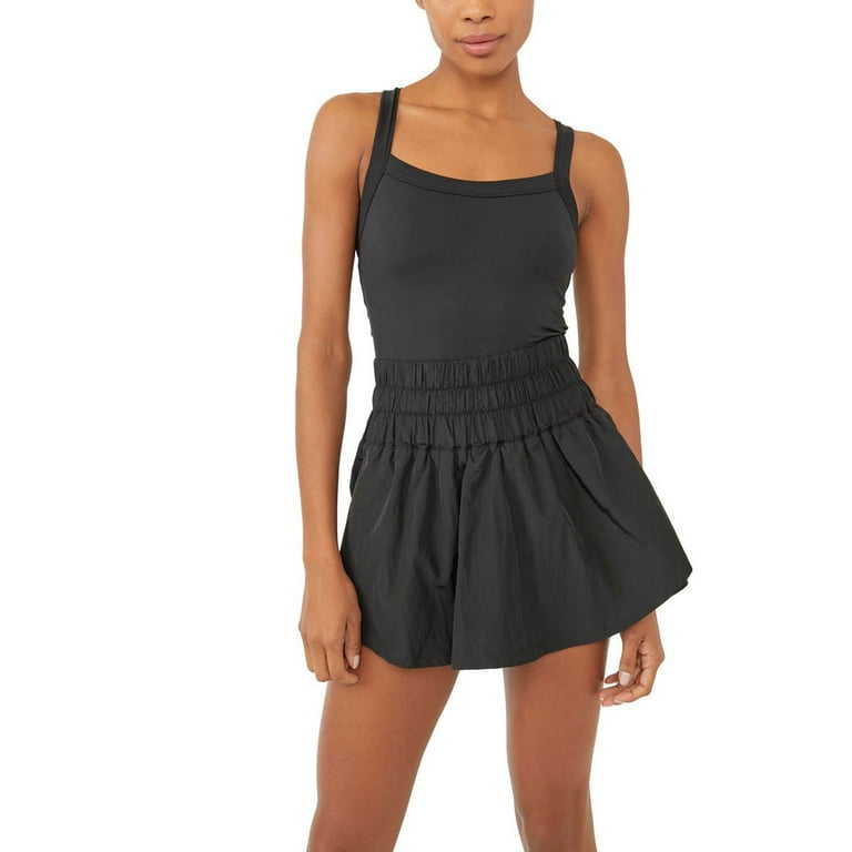 Wytyjxccyy Women s Way Home Skort Romper Sleeveless Backless Crisscross Workout Jumpsuit Onesie Athletic Tennis Dress
