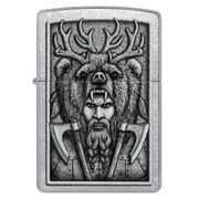 Zippo Barbarian Design Street Chrome Pocket Lighter