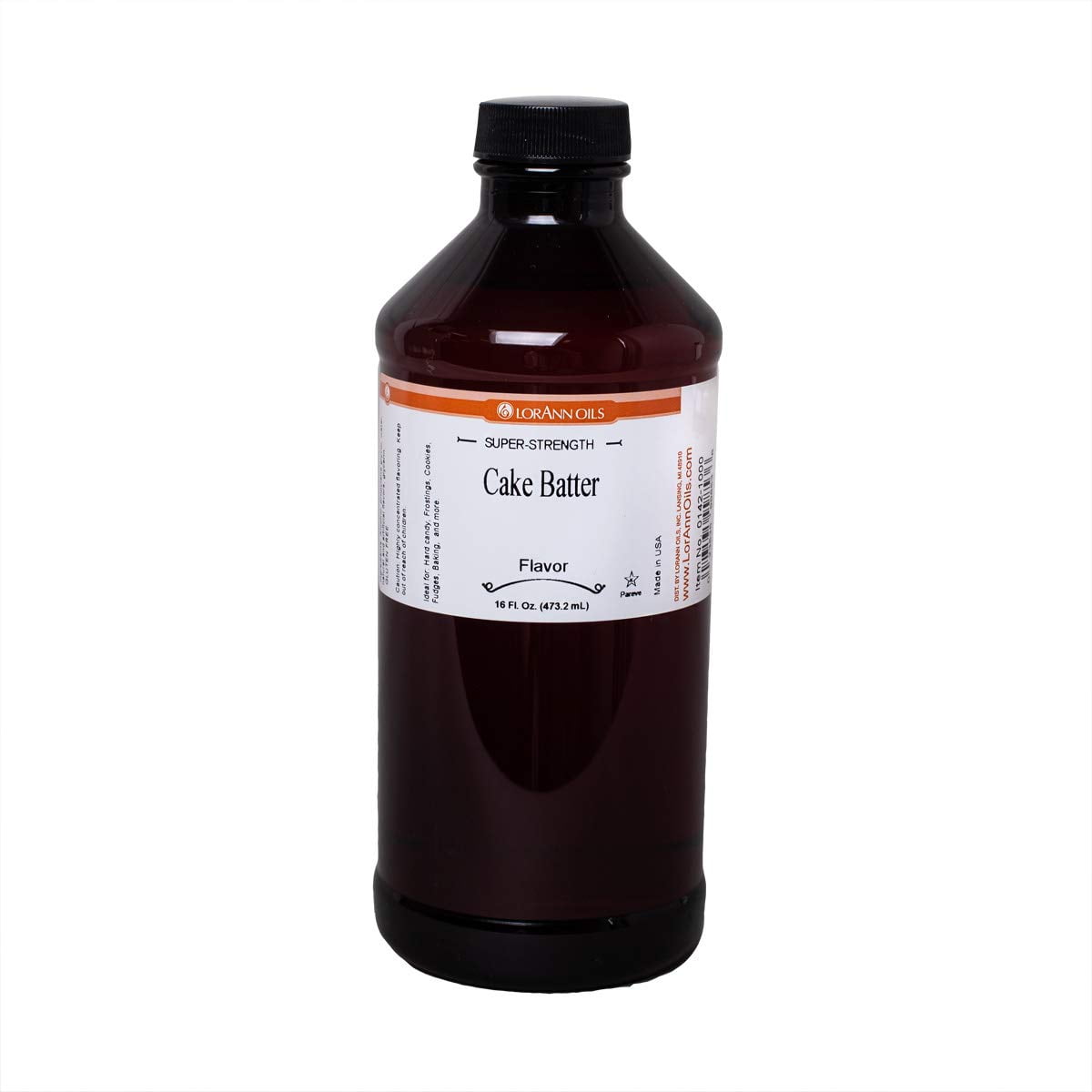 LorAnn Super Strength Cake Batter Flavor, 16 ounce bottle