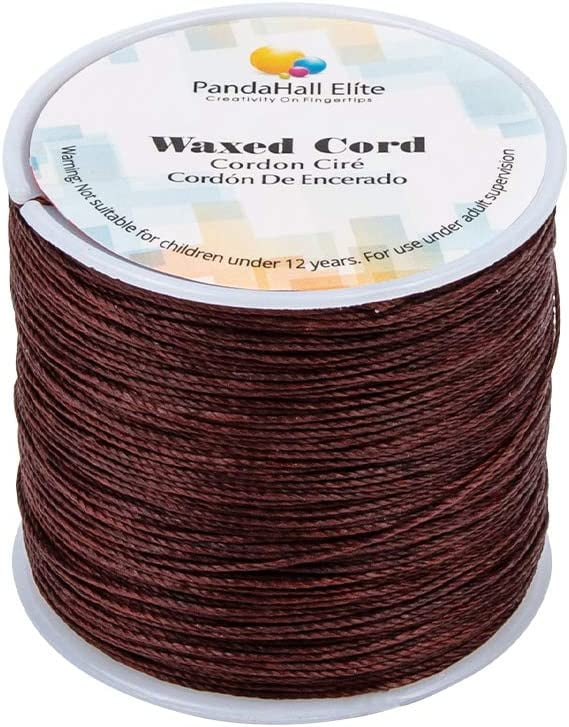  100 Yards Waxed Cotton Cord Thread 1mm Wax-Coated Beading  String Rope for Necklace Bracelet Braided Jewelry Making Leather Sewing  Macrame Vase Decor