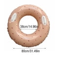 thumbnail image 4 of Children Inflatable Swimming Pool Buoyancy Rings Water Boating Rowing Practicing Aid Circle for Indoor Gym Seaside Party Cherry Size 100 with Handle, 4 of 8