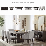 تصميم التوقيع بواسطة Ashley Burkhaus Modern Wood Dining Server باللون البني الداكن