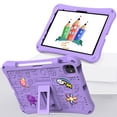 thumbnail image 6 of Allytechgroup Kids Case for Apple iPad Pro 11 M4 2024, DIY Figures Cute EVA Children Friendly Cover Kickstand Shoulder Strap Bumper Shockproof Case for Apple iPad Pro 11 Inch 2024, Lightpurple, 6 of 8