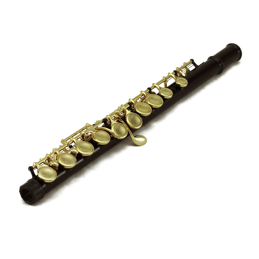 Sky C Flute with Lightweight Case, Cleaning Rod, Cloth, Joint Grease and Screw Driver - Black/Gold Closed Hole