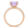 thumbnail image 4 of Everly Women's Amethyst 10K Rose Gold Engagement Ring, 4 of 7