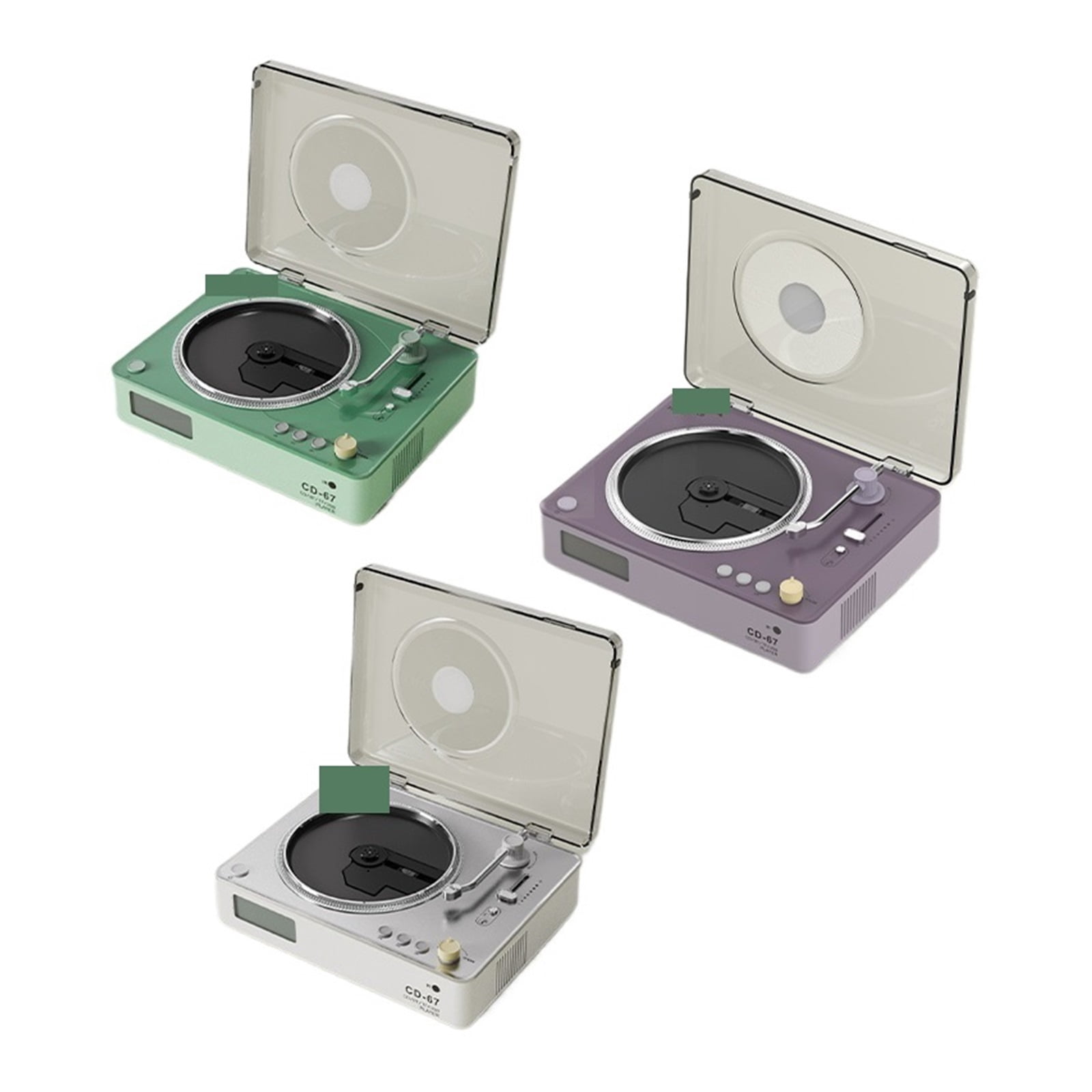 CD-67 Retro Bluetooth CD Player Vintage Style Music Disc Player with Stereo Speaker