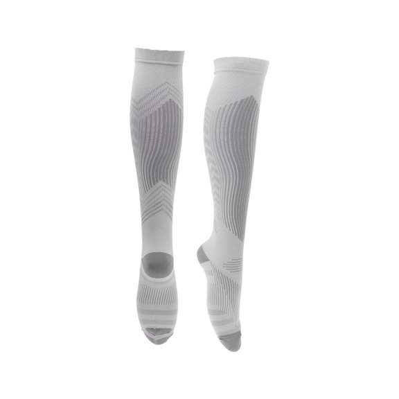 Unique Bargains Cycling Socks Quick-Drying Anti-Friction Outdoor Bike Socks Gray Size L Neutral and Universal 1 Pair Color Matching Reflective Irregular Stripes