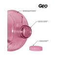 thumbnail image 3 of Geo sports bottles 1 gal Pink Plastic Water Bottle, 3 of 8