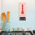 thumbnail image 3 of Pink Wall Mounted Plastic Bag Dispenser for Kitchen Garbage Trash Bags, 3 of 5