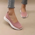 thumbnail image 5 of kakina CMSX Women's Flats Go Walk Shoes,Lightweight Casual Non-Slip Comfortable Walking Solid Color Sneakers Knit Mesh Breathable Running Sneakers 4.5(35), 5 of 7