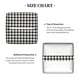 thumbnail image 5 of Fotbe Houndstooth Black And White Porta Pañuelos Decorativo de Cuero, Caja Cuadrada Moderna para Pañuelos Faciales, Organizador y Dispensador 5x5x5'', 5 of 7