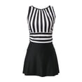 thumbnail image 5 of DHFJKG Tankini With Shorts Set For Women 2 Piece Swimsuits Summer Backless Striped Bathing Suit Stylish Beachwear, 5 of 6